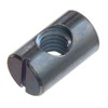 BARREL NUT FOR FURNITURE BOLT SLOTTED M6 X 14MM LONG ZP ( pack of 4 )