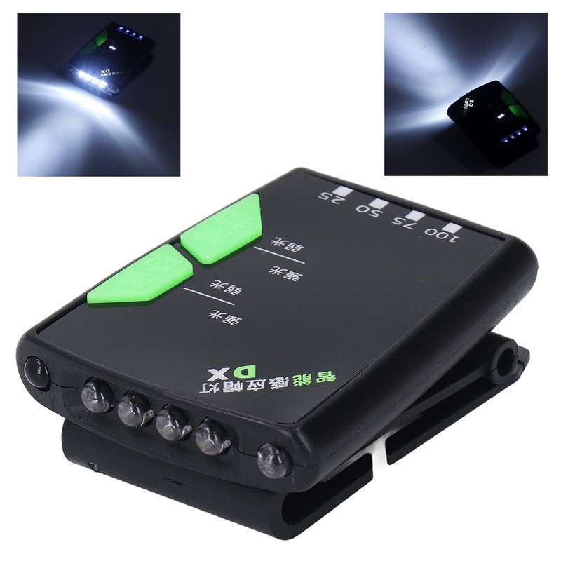 Smart Induction LED Clip On Cap Light USB Rechargeable Headlamp