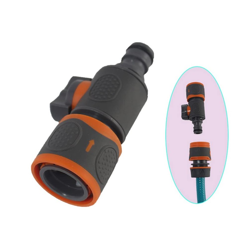 URPIZY 2PACK Quick Release in Line Shut Off Valve,Garden Hose