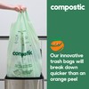 Compostic Home Compostable Trash Bags, 13 Gallon Tall Kitchen Rubbish