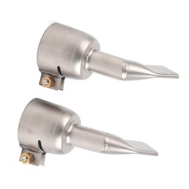 2-Piece Welding Guns Nozzle Flat 120 Degree Stainless Steel Heat Guns Welding Nozzle for PVC PP Plastic Plates Welding Nozzles Welding Torch Accessories