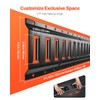 VEVOR E-Track Tie-Down Rail Kit, 5' E Tracks Set, 16Pcs