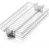 TURBRO Flat Rotisserie Basket, Compatible with 1/2” or 3/8" Hexagon