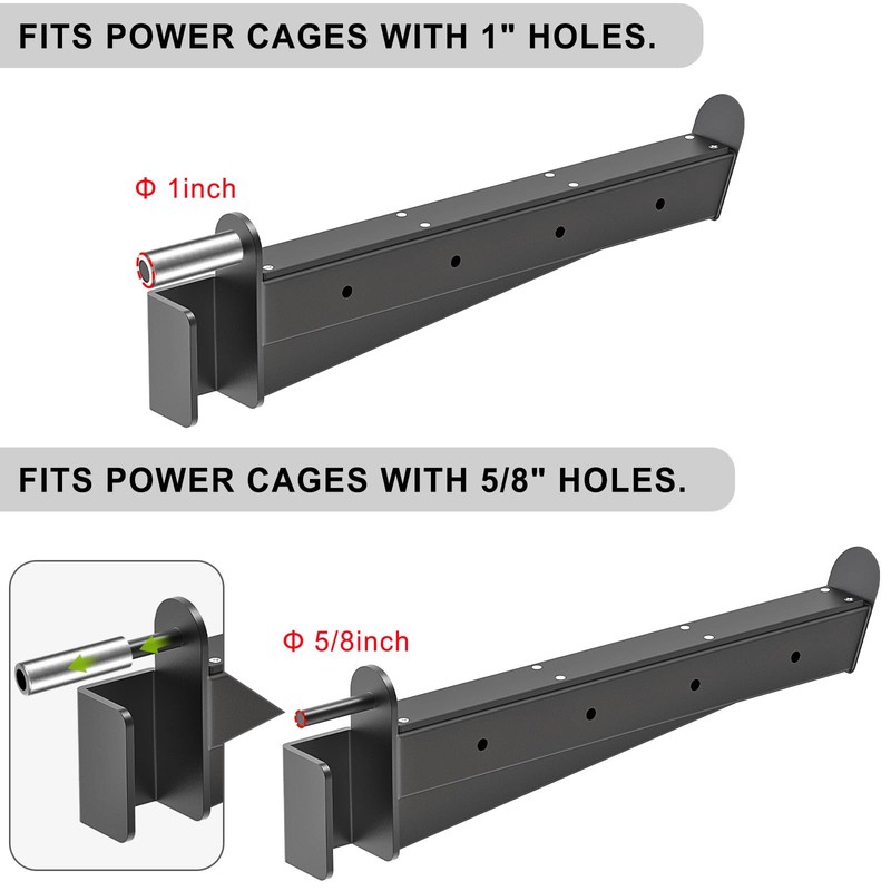 Lifeswell Heavy Duty Safety Spotter Arms for 2" x 2"
