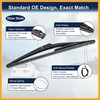 Partuto Rear Windshield Wiper Blade Arm Set for Honda Civic