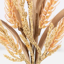 Group of 4 Artificial Beige Wheat and Berry Sprays for Fall Decorating and Floral Arrangements by Factory Direct Craft (12" H)