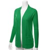 LALABEE Women's Open Front Pockets Knit Long Sleeve Sweater Cardigan-APPLEGREEN-1XL