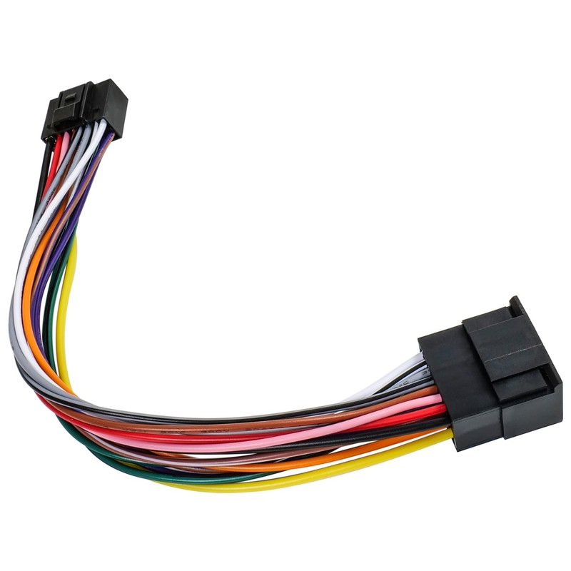 Jayubien Android Radio Extension Cable,ISO Stereo Wiring Harness 16Pin to