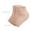 FOMIYES 2 Pairs heel sock foot protector aloe socks breathable
