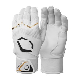 EvoShield Carbyne Adult Batting Gloves - Team White, Large