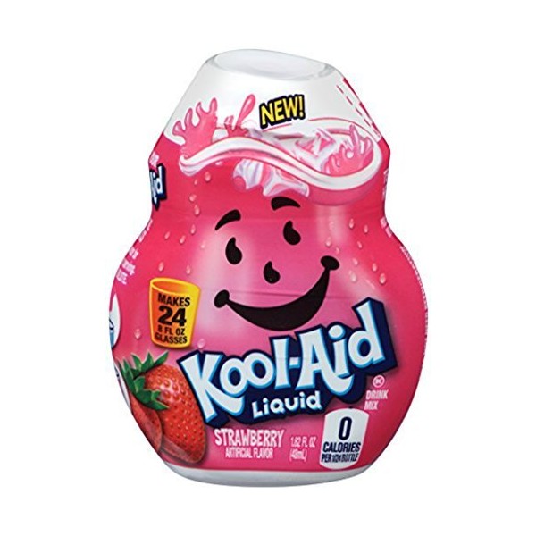 Kool Aid Liquid Drink Mix - Strawberry - 1.62 Fl Oz (Pack of 4) by Kraft