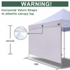 Eurmax USA Instant Canopy SunWall Canopy Middle Zipper Wall for