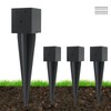 4 Pcs 4 "x 4 "Fence Post Anchors Ground Spike