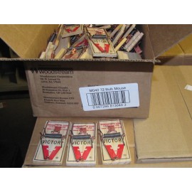 Victor M040 Lot of (72) Snap Spring Wooden Mouse Trap / Rodent Control NEW SALE