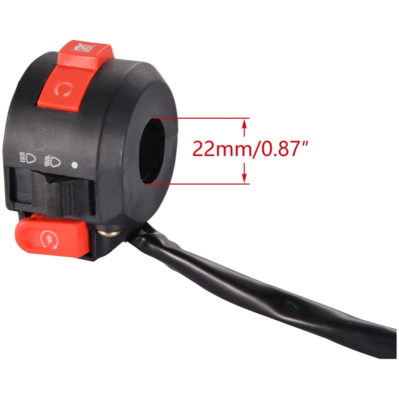 WOOSTAR Left Start Switch Assembly Replacement for Taotao 50cc 70cc