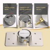 Bwintech 1 Set Hidden Shackle Padlock with Cover, Solid Steel