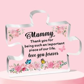 JETTOP Mummy Gifts-Gifts for Mummy Birthday Christmas Mothers Day Great Best Mummy Gifts Acrylic Plaque Piece