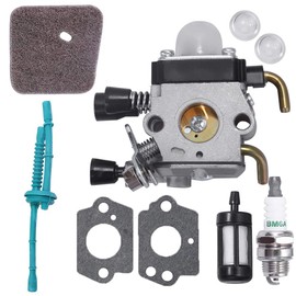 Anxingo C1Q-S97 Carburetor for STIHL FS38 FS45 FS46 FS55 KM55 HL45 FS45L FS45C FS46C FS55C FS55R FS55RC String Trimmer Weed Eater with Air Fuel Filter Tune-up Kit