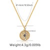 SEPTBIEN 18K Gold Plated Double Layer Necklace Set for Women