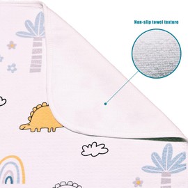 Baby Waterproof Bed Pad Washable Mattress Pad Reusable Underpads Bed Wetting Incontinence Cover for Baby Toddler Children and Adults