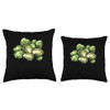 Brussels Sprouts In A Rustic Style Throw Pillow