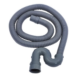 OUNONA Drain Hose, Extension Sink Dishwasher Hose, Drain Plug Hose, Bellows Hose, 6.6 ft (2 m), Corrugated Type, 1.8 inches (45 mm), 1.5 inches (37 mm), PVC, For Sink Sinks, Washing Machines, Drain