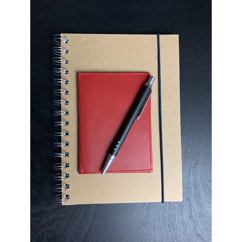 Credit Card Holder LEAS, Genuine Leather, red - ''LEAS Card-Collection''