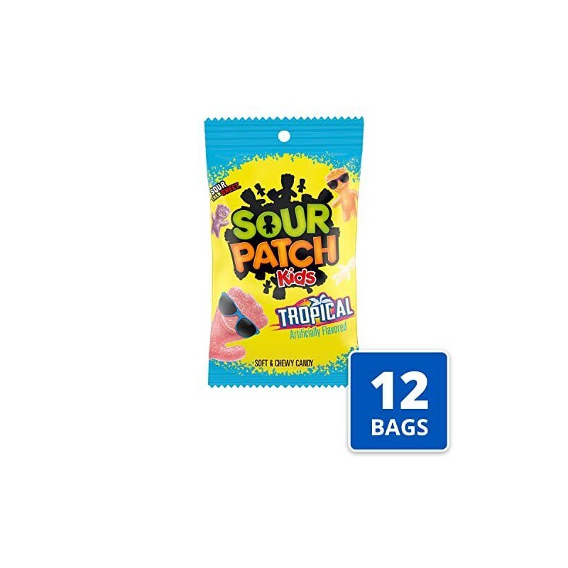 SOUR PATCH KIDS Tropical Soft & Chewy Candy 8 oz