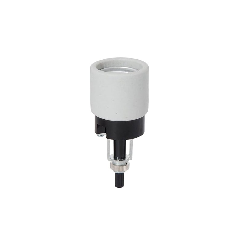 B&P Lamp Medium Base Phenolic and Unglazed Porcelain Socket with