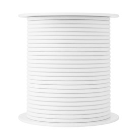 Mandala Crafts 1/8 Inch 3mm White Elastic Bungee Cords - 55 Yards Heavy-Duty Stretchy Shock Cord Rope for Kayak String, Tent Pole Cording Replacement, Outdoor, and DIY Projects