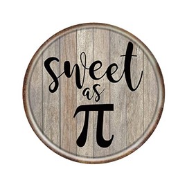 Vintage Metal Tin Sign Pi Day - Wreath 3.14 March 14th Happy Math Sign Greek Symbol Science Geek Sweet As Pie Quotes Country Wall Art for Home, Living Room, Kitchen & Bathroom 12X12Inch