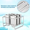 Stainless Steel Popsicle Mold, Ice Pop Mold with Stick Holder,