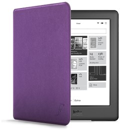 Forefront Cases® Kobo Glo HD eReader (N437-KU-BK-K-EP) Shell Smart Case Cover Stand – Ultra Slim Lightweight with full device protection and Smart Auto Sleep Wake function (PURPLE)