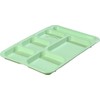 Carlisle FoodService Products P614R09 Right-Hand 6-Compartment Polypropylene Tray, 10" x