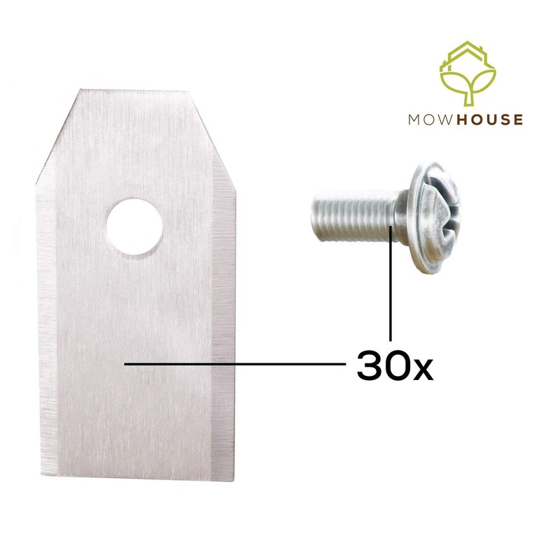 MOWHOUSE 30 x Premium Replacement Blades for Husqvarna Gardena McCulloch