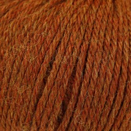 King Cole 100% Pure Baby Alpaca Yarn Soft Double Knitting DK Wool 50g Ball (Rust - 697), Brown