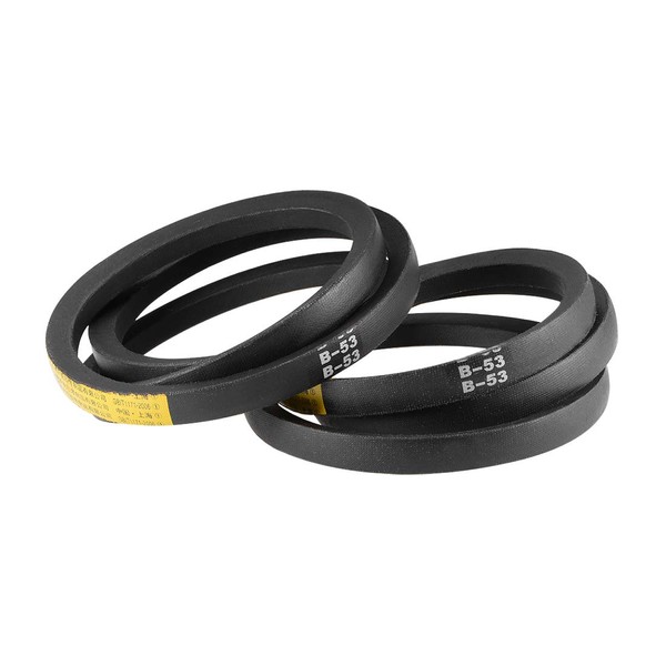 sourcing map B53 V-Belt, B Profile Rubber Drive Belt, 53