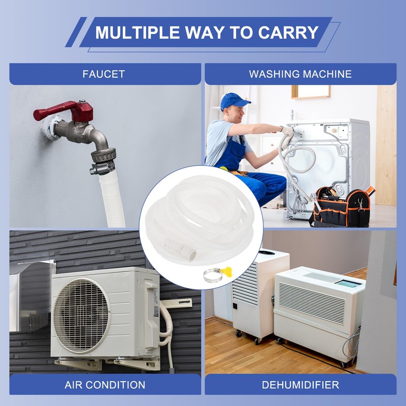 PATIKIL 29.52ft Air Conditioner Drain Kit, Universal AC Drain Hose