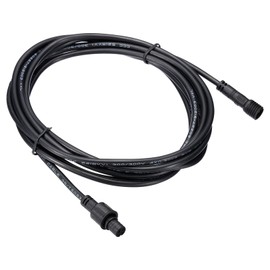 PATIKIL 6.56Ft 4 Pin Extension Cable Wire, 22AWG Waterproof IP67 Connector with Male and Female at Both Ends for LED Strips, Black