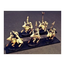 Battle Valor Games 15mm Fantasy Wovian Cavalry with Spears and Shields on Stags (16 figures)
