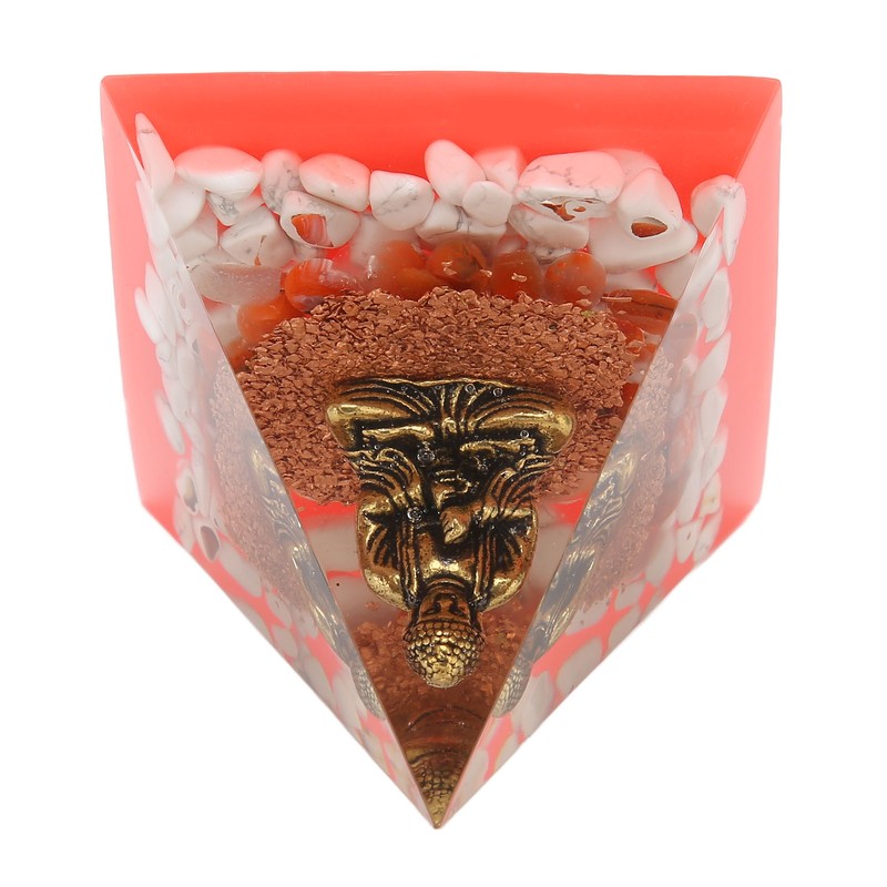 Crystal Pyramid Buddha Epoxy Energy Stone Handicraft for Household Decoration