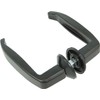 AMIG - Set of Black Aluminium Base Door Handles Without