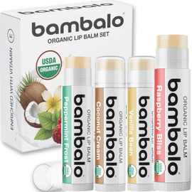 Bálsamo Labial Orgánico Bambalo  USDA Organic Lip Balm, 4-Pack                                                                                        