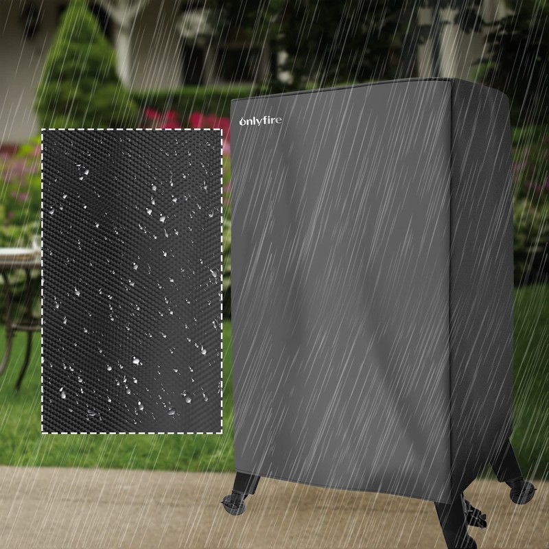 only fire Grill Cover for Masterbuilt 40 Inch Propane Smoker,