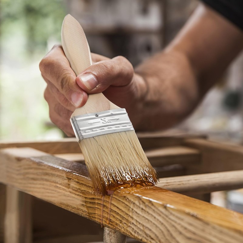 NUOLUX Paint Brushes Paint Brushes 10pcs Wooden Handle Paint Brush