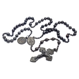 The Combat Rosary (Gun Metal)