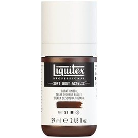 Liquitex Soft Body Acrylic Paint 59 ml Bottle - Burnt Umber
