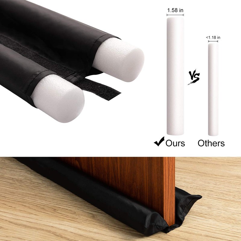 Febos Door Noise Blocker - 36 inches Grey Door Draft