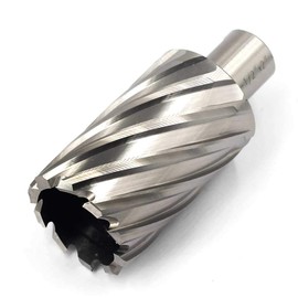 Annular Cutter JESTUOUS 3/4 Inch Weldon Shank 1-1/2 Cutting Diameter 2 Cutting Depth with Two-Flat HSS Kit for Magnetic Drill Press,1 Piece