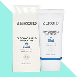 Zeroid sunscreen, inorganic sunscreen, easy wash mild, 50mlX1 / 제로이드 선크림 무기자차 이지워시 마일드 50mlX1개